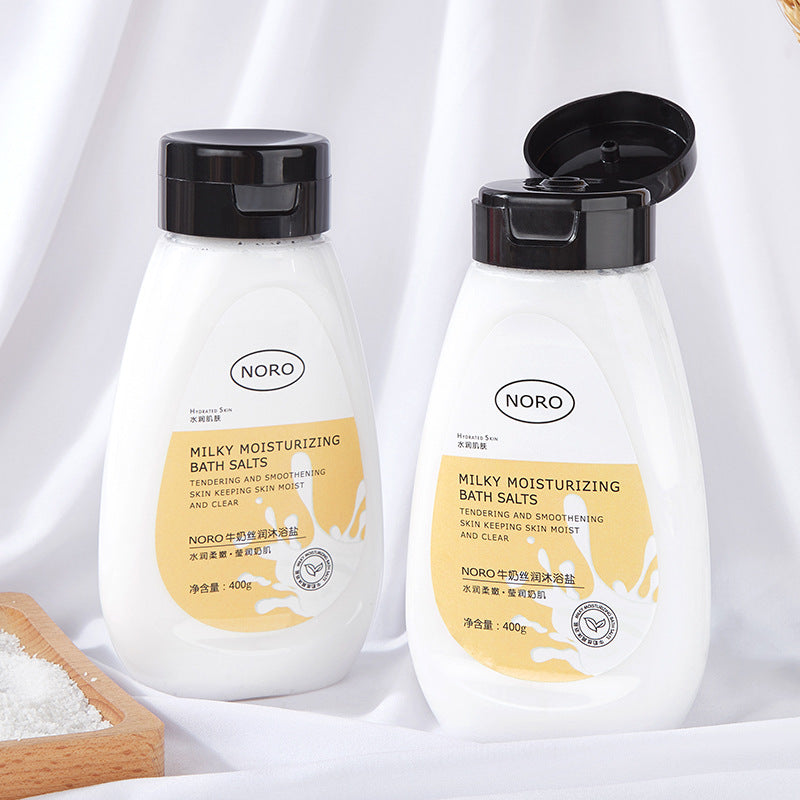 NORO Milk Bath Salt Body Scrub Care Improves Skin Bath Gel Sea Salt 400g For Male And Female Students