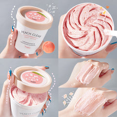 TWG Peach Body Scrub Cream Clear And Tender Skin Peach Ice Cream Scrub Cream 200g