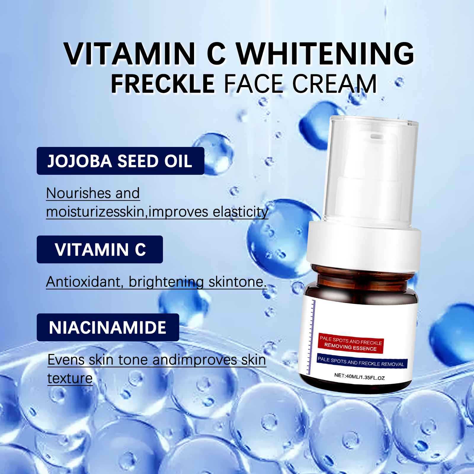 Unlabeled Removes Spot Marks, Pigmentation Serum, Skin And Face Dullness Repair Cleaning Solution 40ml