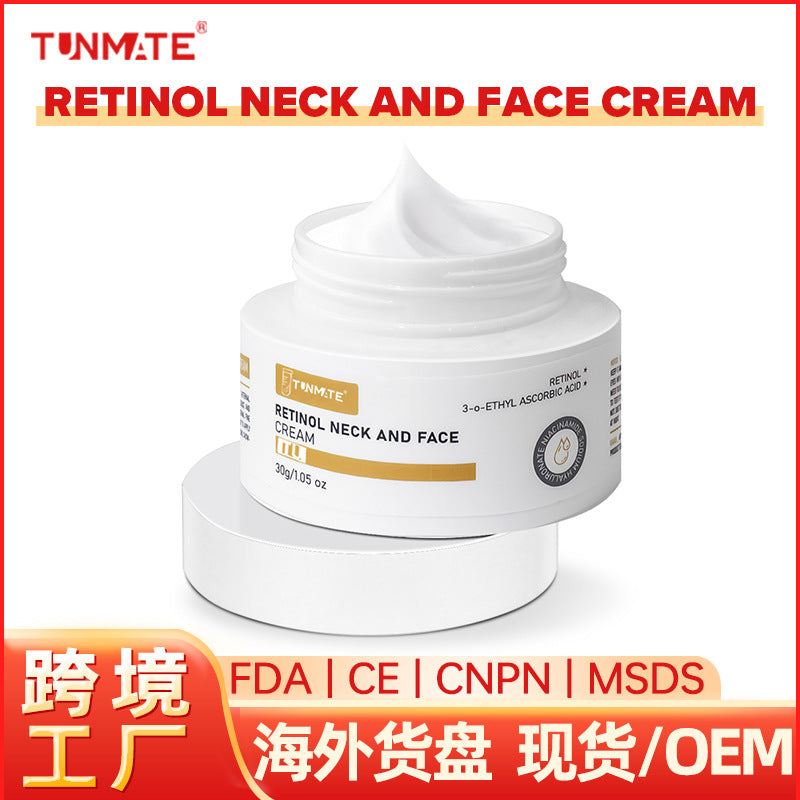 Cross-border TK Foreign Trade Wholesale Retinol Moisturizing Fade Fine Lines Soft Soothing Firm Smooth Skin Neck Cream
