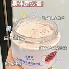 Han Shun Makeup Pomegranate Seed Body Moisturizing Scrub Cream Deep Cleansing Whole Body Improving Chicken Skin Whitening Bath Salt