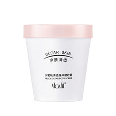 Meishi Peach Body Scrub Cream Hydrating Exfoliating Peeling Chicken Skin Rubbing Treasure Ice Cream Bath Scrub Cream
