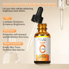 Cross-border Vc Essence Wholesale Brightening And Moisturizing Serum SUPER VC Amazon In Stock Vitamin C Essence Hydration